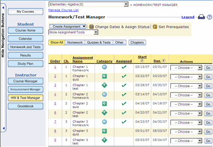 Teacher tool online homework graded